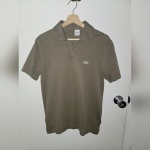 Mens zara polo olive green